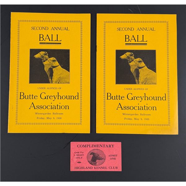 Butte Montana Greyhound and Dog Ephemera