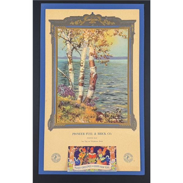1932 Butte Montana Pioneer Fuel Montana Calendar