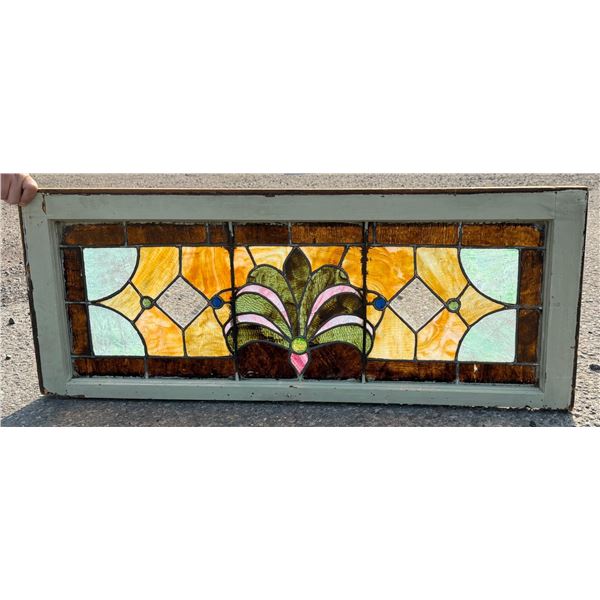 Antique Butte Montana Stained Glass Window