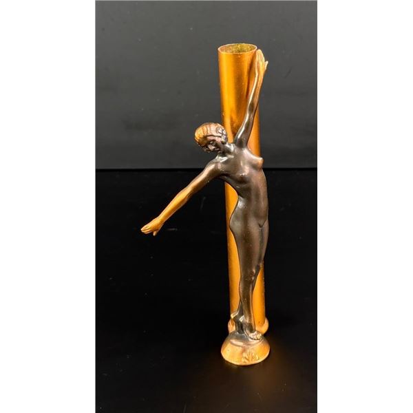 Art Deco Nude Figural Bud Vase