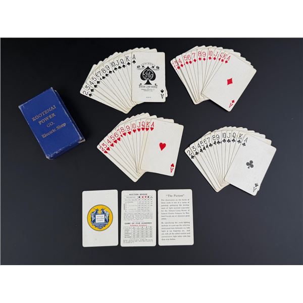 Maxfield Parrish Edison Mazda Playing Cards