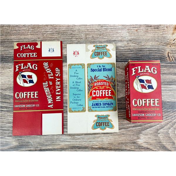 Collection of Butte Montana Coffee Boxes