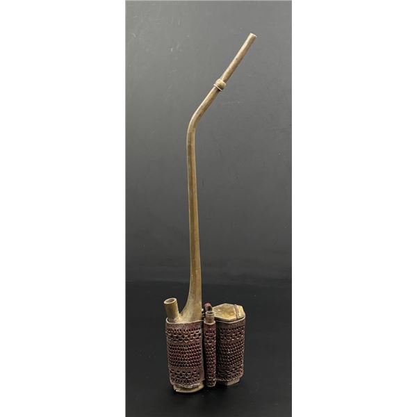 Butte Montana Brass Chinese Opium Pipe