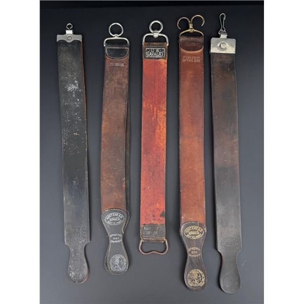 Collection of Butte Montana Razor Honing Strops