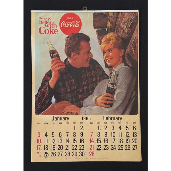 1965 Coca Cola Calendar