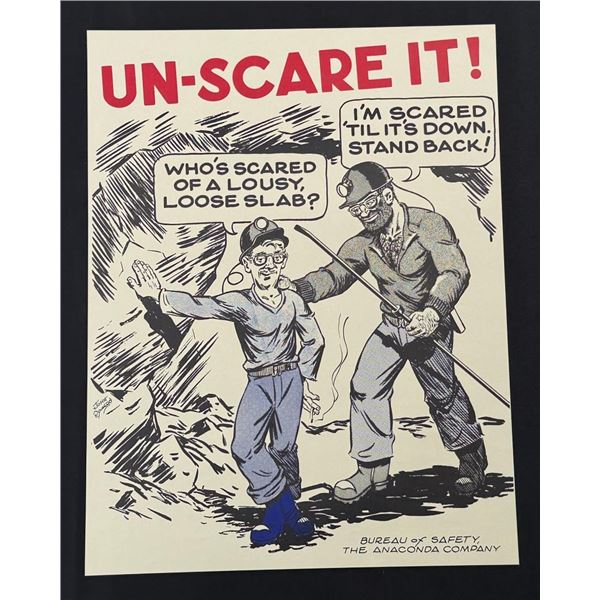 Anaconda Copper Butte Montana Safety Poster