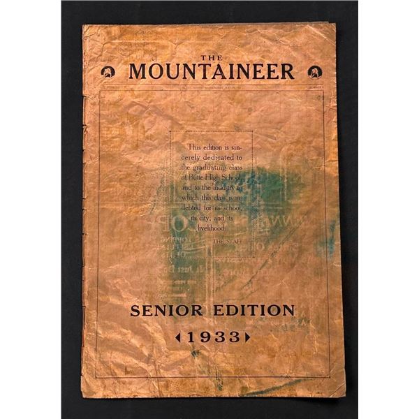 Butte Montana 1933 Issue of The Mountaineer