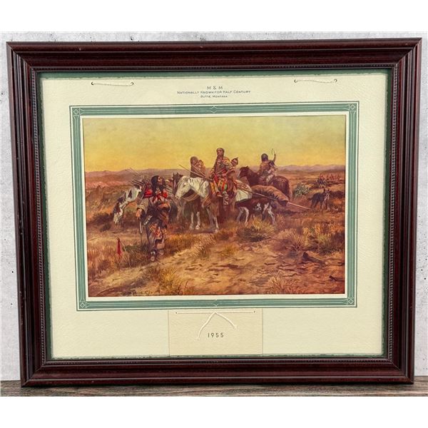 1955 M&M Butte Montana Bar Russell Calendar