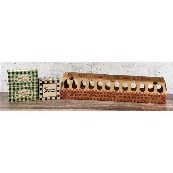 Butte Montana Butter and Eggs Boxes