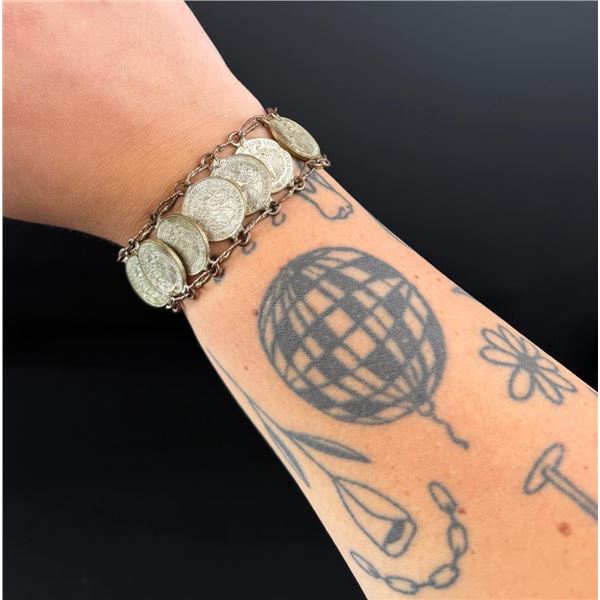 Mexican Cinco Centavos Coin Bracelet