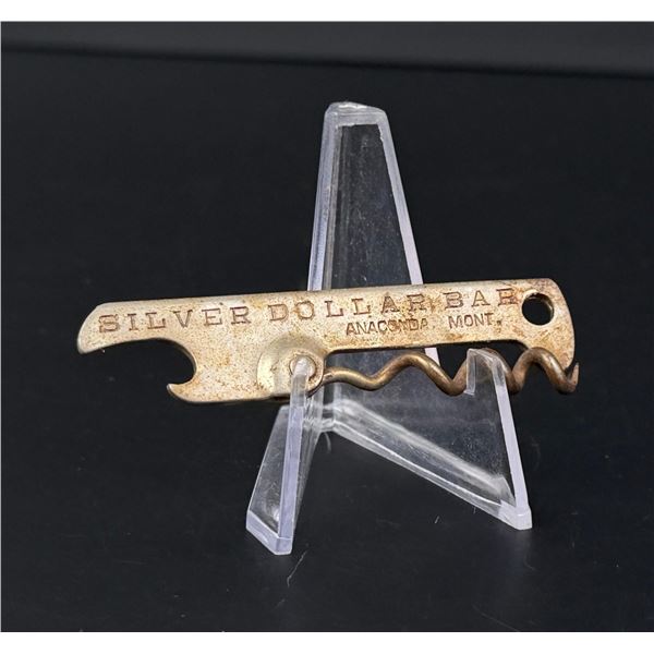 Anaconda Montana Silver Dollar Bar Bottle Opener