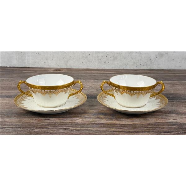 Limoges Butte Montana Hight and Fairfield Tea Cups