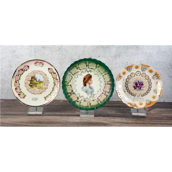 Butte Montana Advertising Calendar Plates