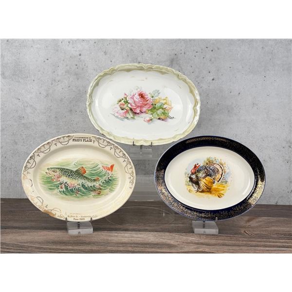Butte Montana Advertising Platters