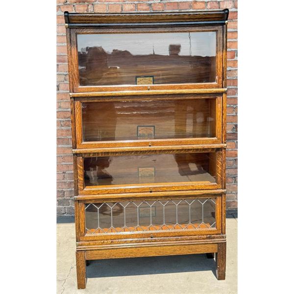 Globe Wernicke Oak Barrister Lawyers Bookcase