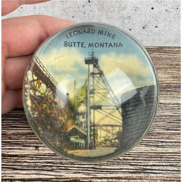 Leonard Mine Butte Montana Paperweight