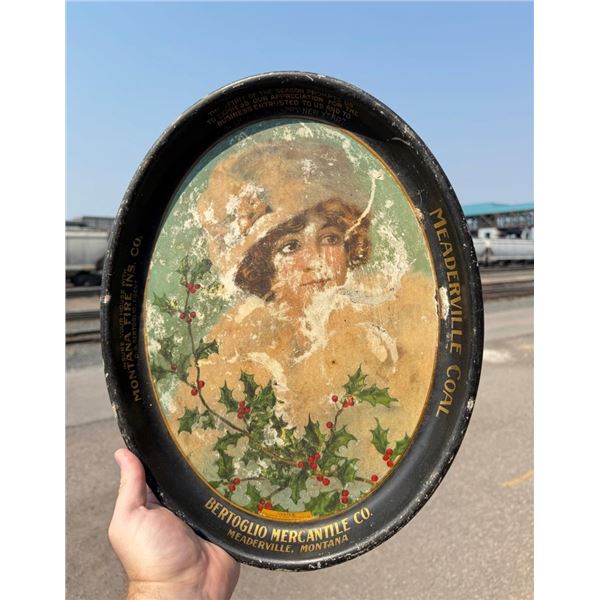 Bertoglio Mercantile Meaderville Montana Tray