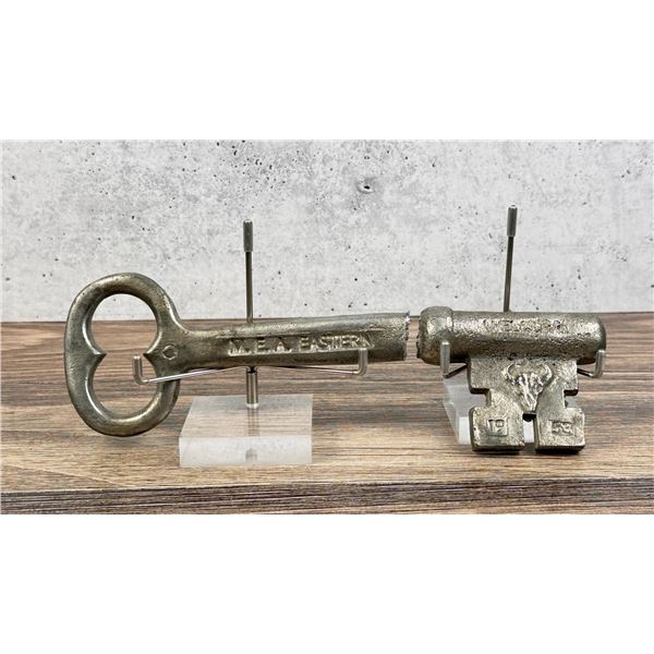 1953 Montana Aluminum Eastern Buffalo Skeleton Key
