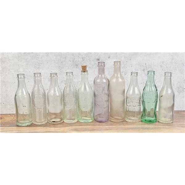 Collection of Butte Montana Soda Bottles