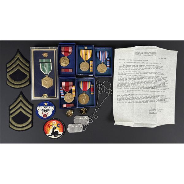WW2 Named 5th Battalion Medal Grouping