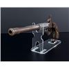 Image 3 : Cannon Barrel Silver Gold Inlaid Boxlock Pistol