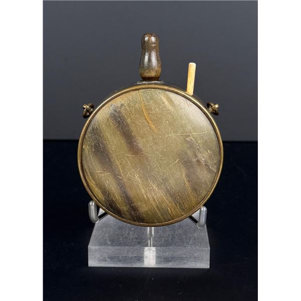 17th Century German Steer Horn Powder Flask