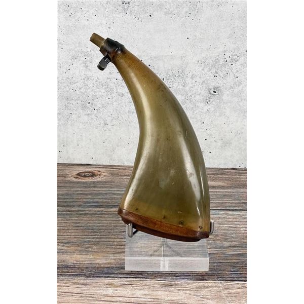 Frontier Steer Horn Powder Flask