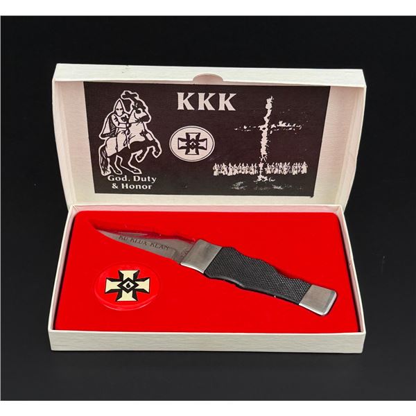 Cherokee Ku Klux Klan KKK Pocket Knife