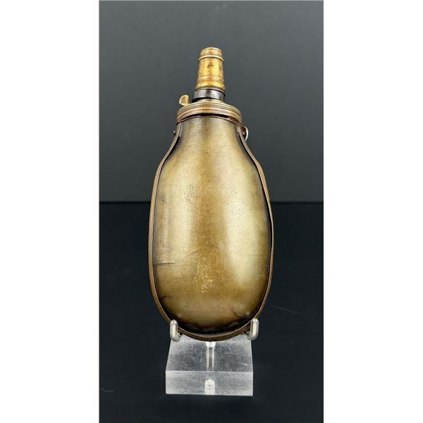 17th Century French Lanthorn Horn Powder Flask