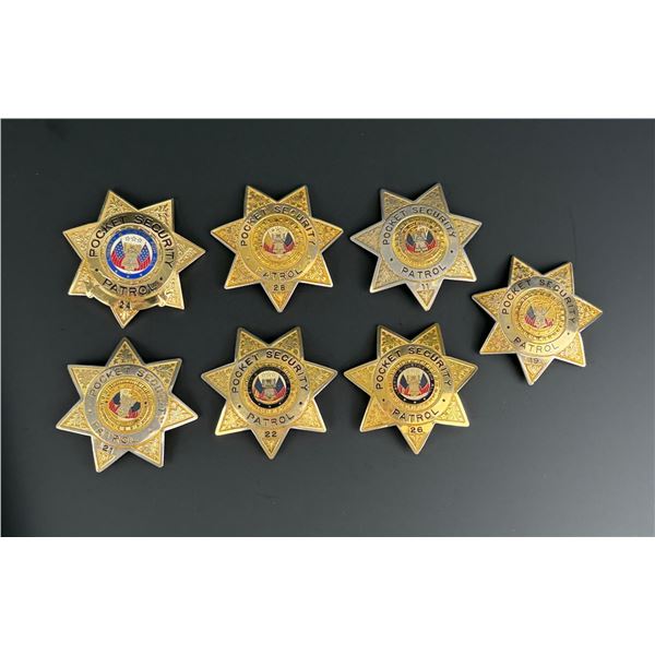 California Pocket Patrol Security Badges
