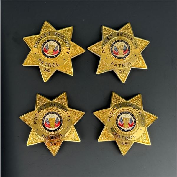 California Pocket Patrol Security Badges
