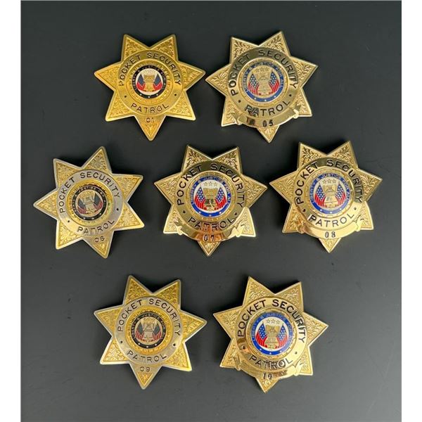 California Pocket Patrol Security Badges