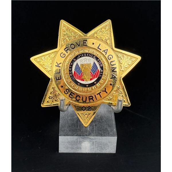Elk Grove Laguna California Security Badge