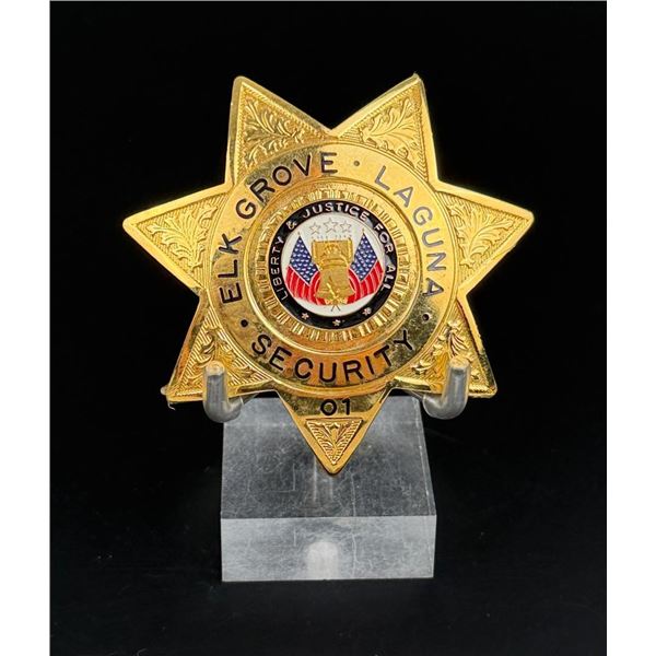 Elk Grove Laguna California Security Badge