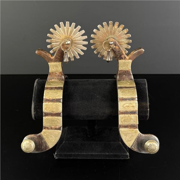 Silver Mounted Cowboy Spurs