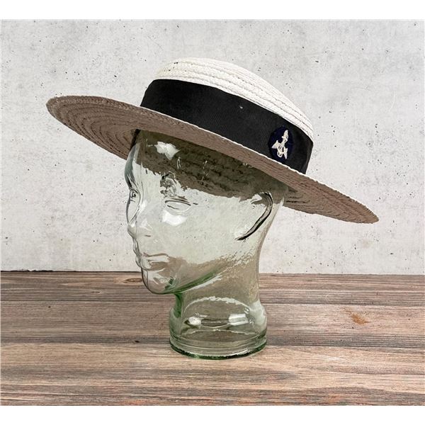 WW2 US Navy WAVES Straw Hat