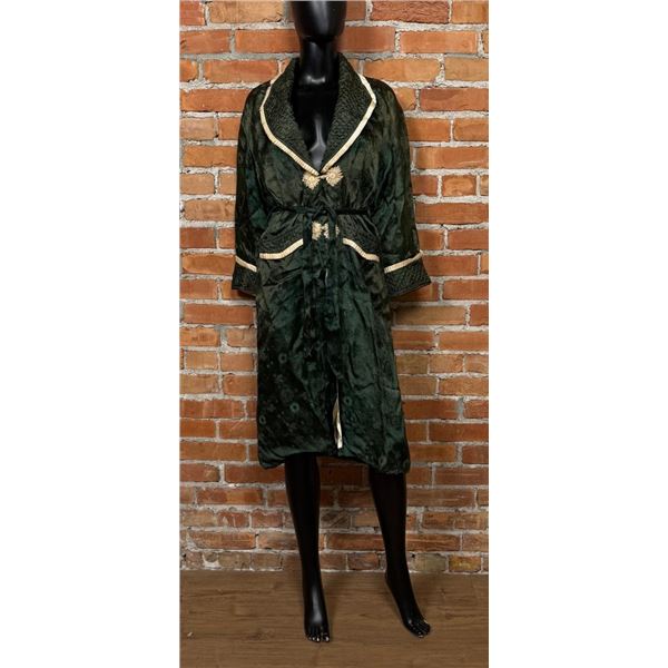 Vintage Silk Smoking Robe Jacket