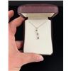 Image 1 : 14k White Gold Montana Yogo Sapphire Necklace