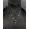Image 3 : 14k White Gold Montana Yogo Sapphire Necklace