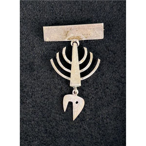 Taxco Mexico Sterling Silver Fish Skeleton Brooch