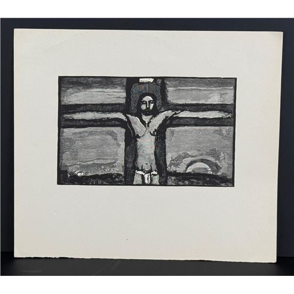 Georges Rouault Christ on the Cross Engraving