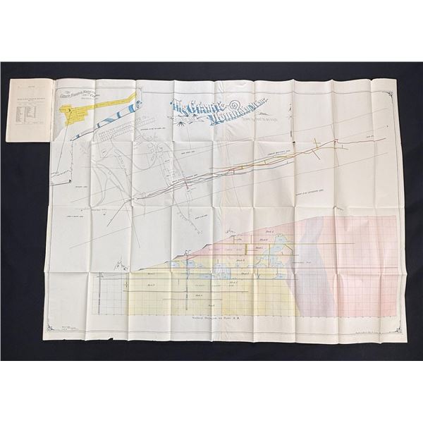 1888 Granite Mountain Mine Butte Montana Map