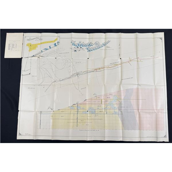 1888 Granite Mountain Mine Butte Montana Map