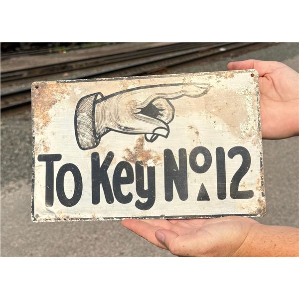 Butte Montana To Key No 12 Mine Mining Sign