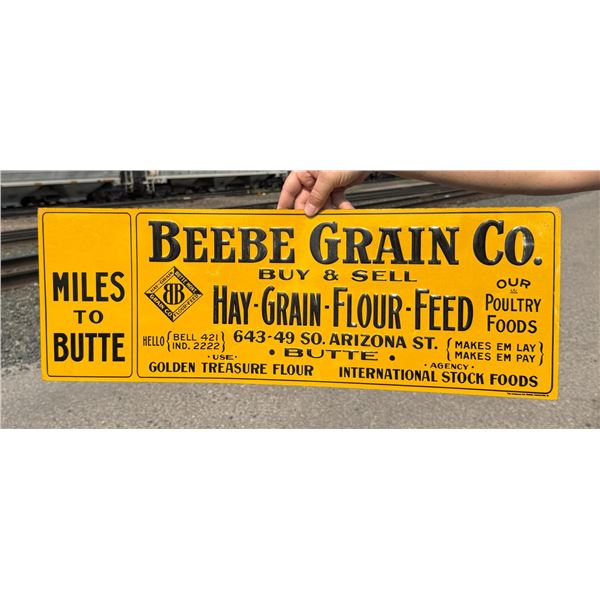 Beebe Grain Company Butte Montana Sign