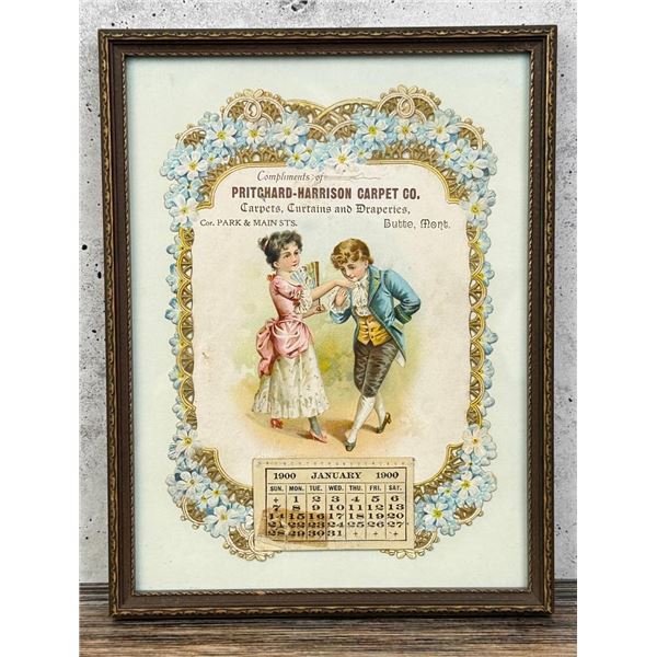 1900 Butte Montana Pritchard Carpet Calendar