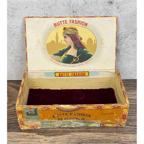 Butte Fashion Perfectos Butte Montana Cigar Box