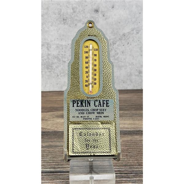 1937 Butte Montana Pekin Cafe Thermometer Calendar