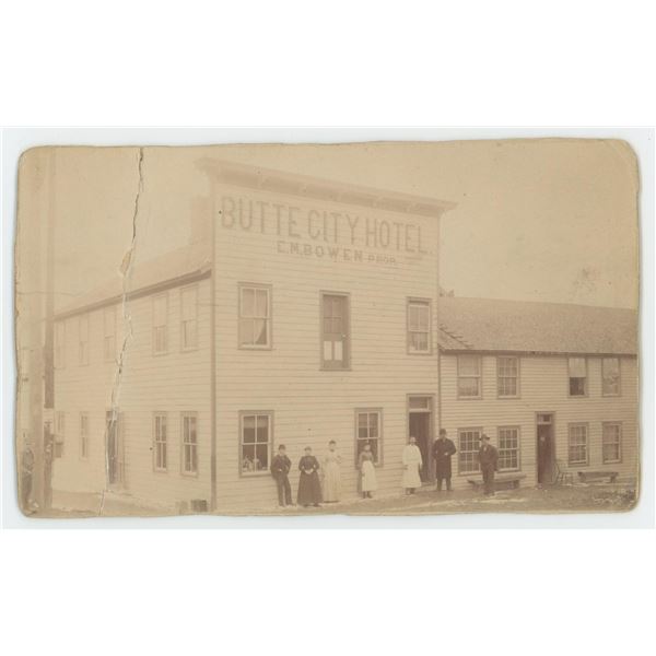 Butte City Hotel Montana Territory Photo
