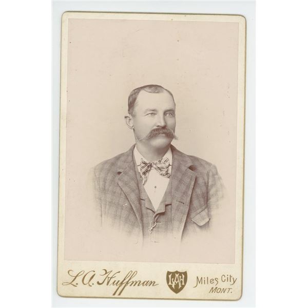 LA Huffman Miles City Montana Cabinet Photo